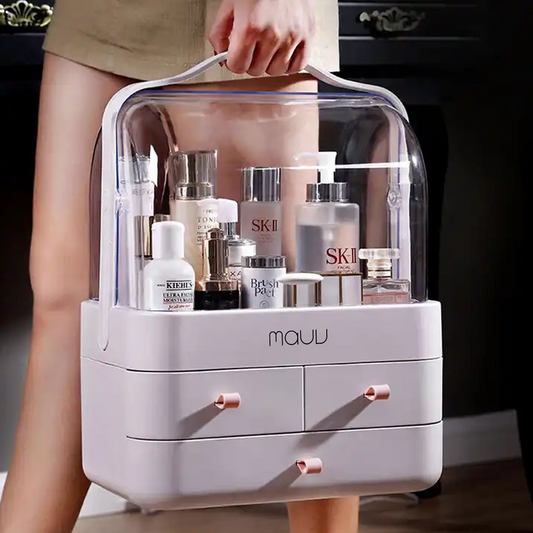 Caddy Style Makeup Organizer with Transparent Cover