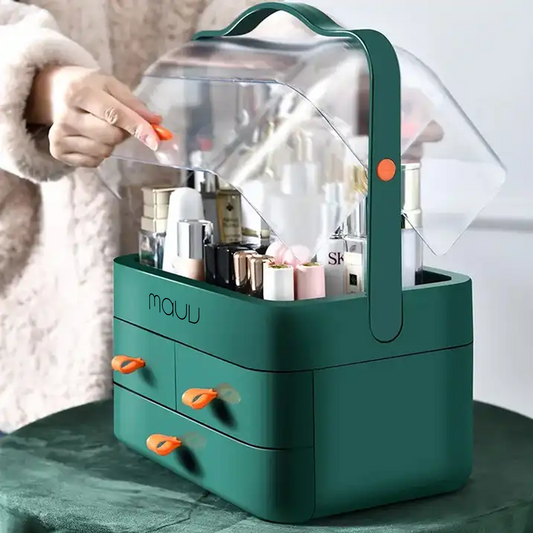 Caddy Style Makeup Organizer with Transparent Cover