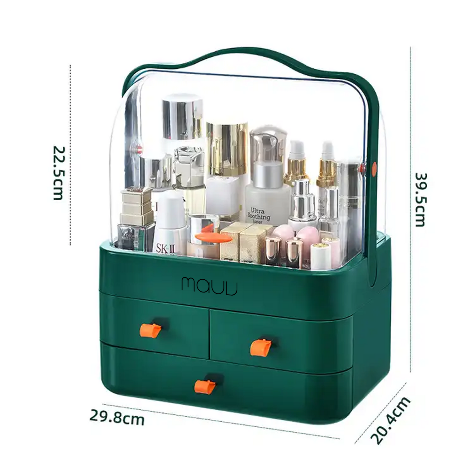 Caddy Style Makeup Organizer with Transparent Cover