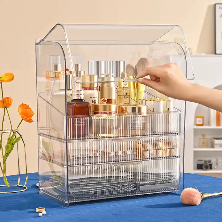 Acrylic Makeup Organizer with Full Coverage