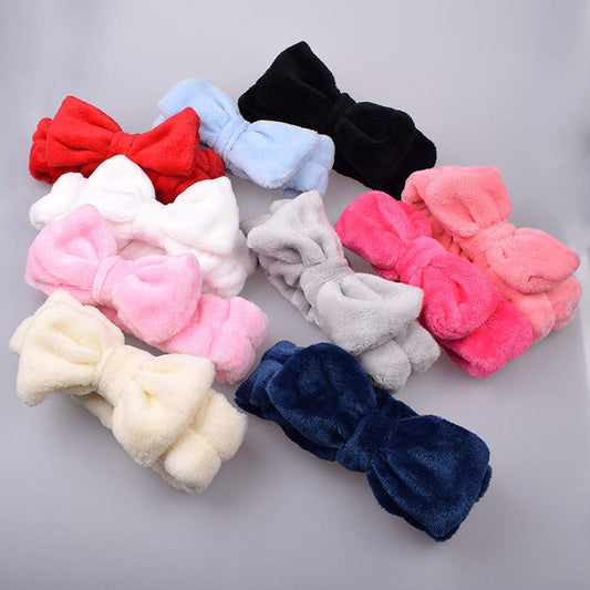 XL Fluffy Bow HeadBand